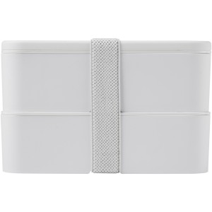 MIYO Pure double layer lunch box, White, White, White (Plastic kitchen equipments)