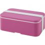 MIYO single layer lunch box, Magenta, White
