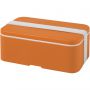 MIYO single layer lunch box, Orange, White