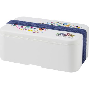 MIYO single layer lunch box, White, Blue (Plastic kitchen equipments)