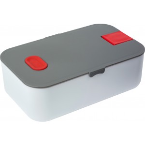 PP and silicone lunchbox Veronica, red (Plastic kitchen equipments)