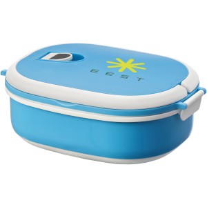 Spiga 750 ml microwave safe lunch box, Blue,White (Plastic kitchen equipments)