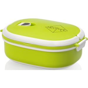 Spiga 750 ml microwave safe lunch box, Lime,White (Plastic kitchen equipments)