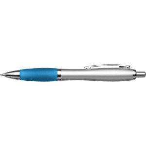 Recycled ABS ballpen Mariam, light blue (Plastic pen)