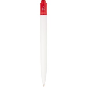 Thalaasa ocean-bound plastic ballpoint pen, Transparent red, (Plastic pen)