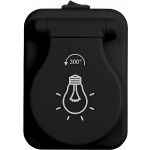 Plastic work light with COB, black (7793-01)