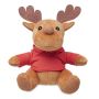 Plush reindeer with hoodie, Red