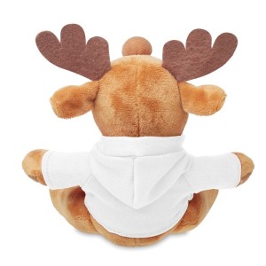 Plush reindeer with hoodie, White (Games)