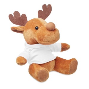 Plush reindeer with hoodie, White (Games)