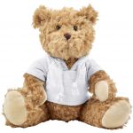 Plush teddy bear Monty, white (8182-02)