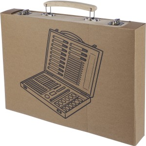 Plywood drawing set Thessaly, brown (Zeichensets)