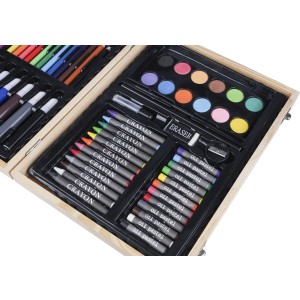 Plywood drawing set Thessaly, brown (Zeichensets)