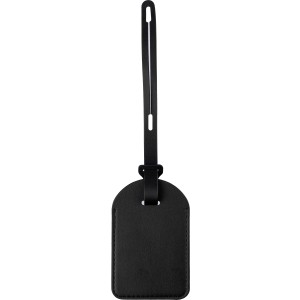 Recycled PU luggage tag Isen, black <font size=1>[ENG]</font>