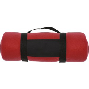 Polar fleece (170-180 gr/m2) blanket Nora, red (Blanket)