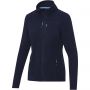 Amber women's GRS recycled full zip fleece jacket, Navy