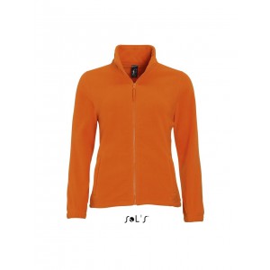 SOL'S NORTH WOMEN - ZIPPED FLEECE JACKET, Orange (Polar pullovers)