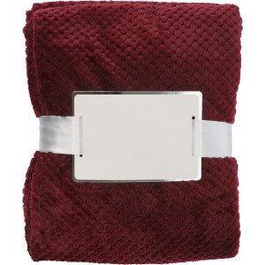 Flanellfleece (230 gr/m2) Decke Nikolai, Bordeauxrot