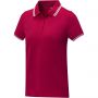 Amarago short sleeve women?s tipping polo, Red