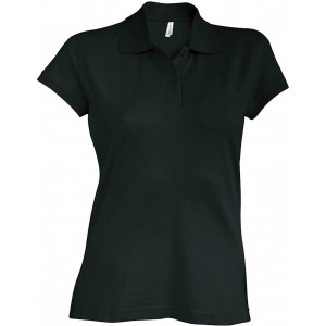 BROOKE - LADIES' SHORT-SLEEVED POLO SHIRT, Black (Polo shirt, 90-100% cotton)