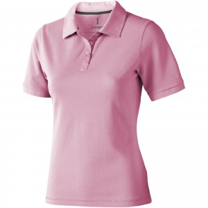 Calgary short sleeve women's polo, Light pink (Polo shirt, 90-100% cotton)
