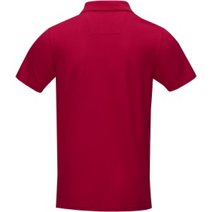 Graphite short sleeve men's GOTS organic polo, Red (Polo shirt, 90-100% cotton)