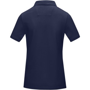 Graphite short sleeve women's GOTS organic polo, Navy (Polo shirt, 90-100% cotton)