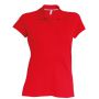 LADIES' SHORT-SLEEVED POLO SHIRT, Red