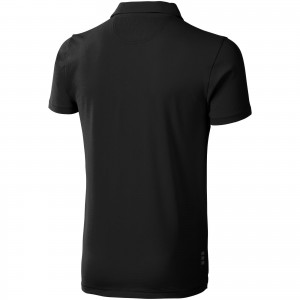 Markham short sleeve men's stretch polo, Anthracite (Polo shirt, 90-100% cotton)