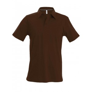 MEN'S SHORT-SLEEVED POLO SHIRT, Chocolate (Polo shirt, 90-100% cotton)