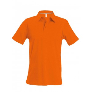 MEN'S SHORT-SLEEVED POLO SHIRT, Orange (Polo shirt, 90-100% cotton)