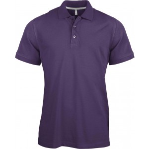 MEN'S SHORT-SLEEVED POLO SHIRT, Purple (Polo shirt, 90-100% cotton)
