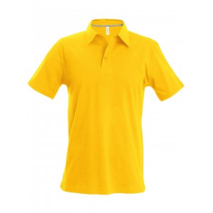 MEN'S SHORT-SLEEVED POLO SHIRT, Yellow (Polo shirt, 90-100% cotton)