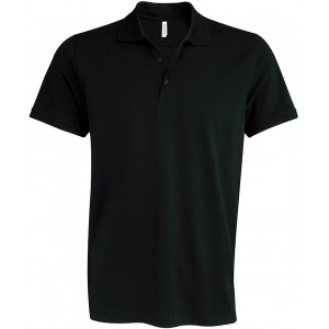 MIKE - MEN'S SHORT-SLEEVED POLO SHIRT, Black (Polo shirt, 90-100% cotton)
