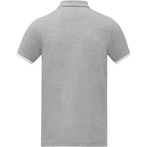 Morgan short sleeve men?s duotone polo, Heather grey (Polo shirt, 90-100% cotton)