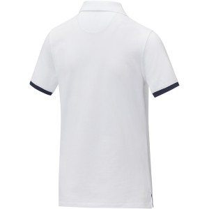 Morgan short sleeve women?s duotone polo, White (Polo shirt, 90-100% cotton)