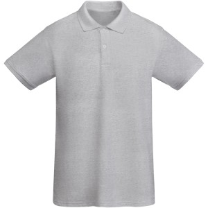 Prince short sleeve men's polo, Marl Grey (Polo shirt, 90-100% cotton)