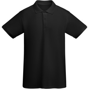 Prince short sleeve men's polo, Solid black (Polo shirt, 90-100% cotton)