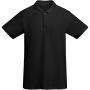Prince short sleeve men's polo, Solid black