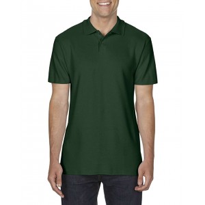 SOFTSTYLE(r) ADULT DOUBLE PIQU POLO, Forest Green (Polo shirt, 90-100% cotton)