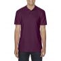 SOFTSTYLE(r) ADULT DOUBLE PIQU POLO, Maroon