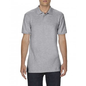 SOFTSTYLE(r) ADULT DOUBLE PIQU POLO, RS Sport Grey (Polo shirt, 90-100% cotton)