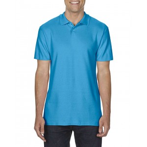 SOFTSTYLE(r) ADULT DOUBLE PIQU POLO, Sapphire (Polo shirt, 90-100% cotton)