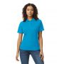 SOFTSTYLE(r) LADIES' DOUBLE PIQU POLO WITH 3 COLOUR-MATCHED BUTTONS, Sapphire