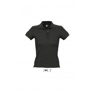 SOL'S PEOPLE - WOMEN'S POLO SHIRT, Black (Polo shirt, 90-100% cotton)