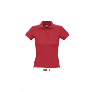 SOL'S PEOPLE - WOMEN'S POLO SHIRT, Red (Polo shirt, 90-100% cotton)