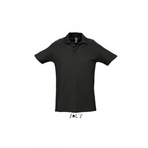 SOL'S SPRING II - MEN?S PIQUE POLO SHIRT, Black (Polo shirt, 90-100% cotton)