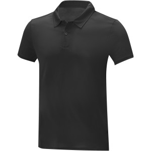 Deimos short sleeve men's cool fit polo, Solid black (Polo short, mixed fiber, synthetic)