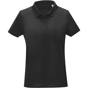 Deimos short sleeve women's cool fit polo, Solid black (Polo short, mixed fiber, synthetic)