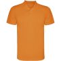 Monzha short sleeve kids sports polo, Fluor Orange