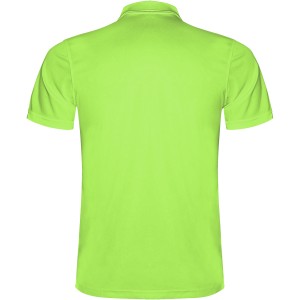 Monzha short sleeve men's sports polo, Lime / Green Lime (Polo short, mixed fiber, synthetic)